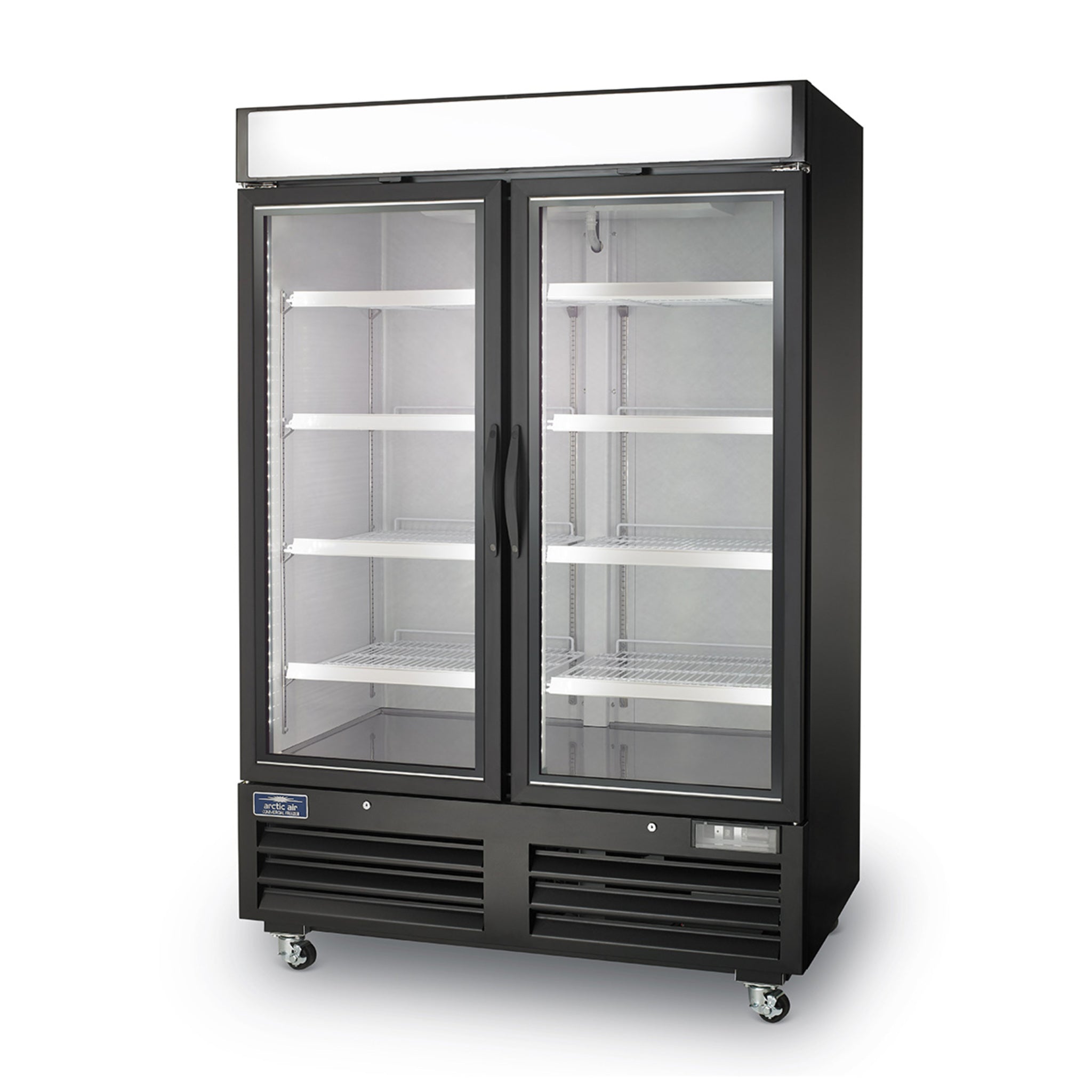 Arctic Air ARGDM49 2 Glass Door Merchandiser Refrigerator